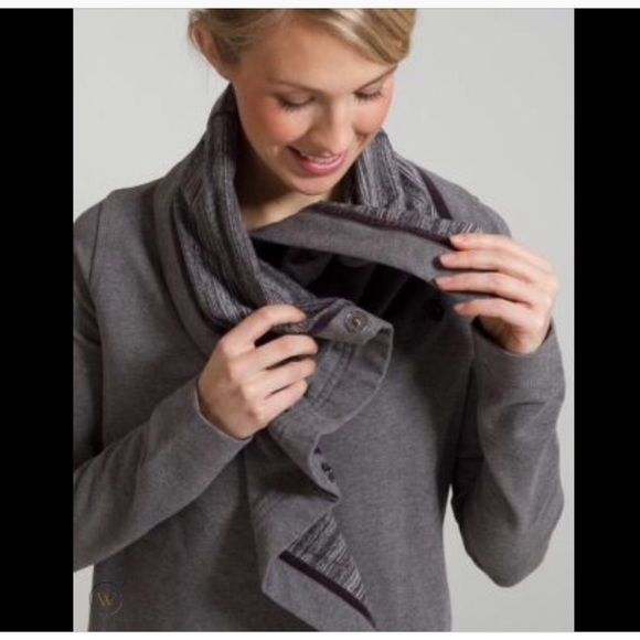 🛑 SOLD LULULEMON Savasana Wrap Jacket Heathered - Picture 4 of 16